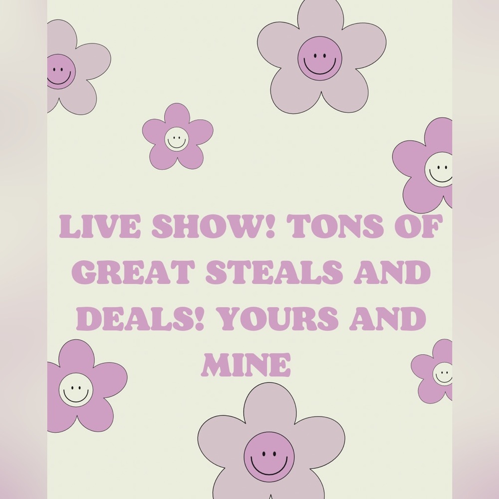 LIKE THIS TO BE NOTIFIED WHEN I GO LIVE! BUNCH OF STEALS AND DEALS!! 🩷🌸🩷